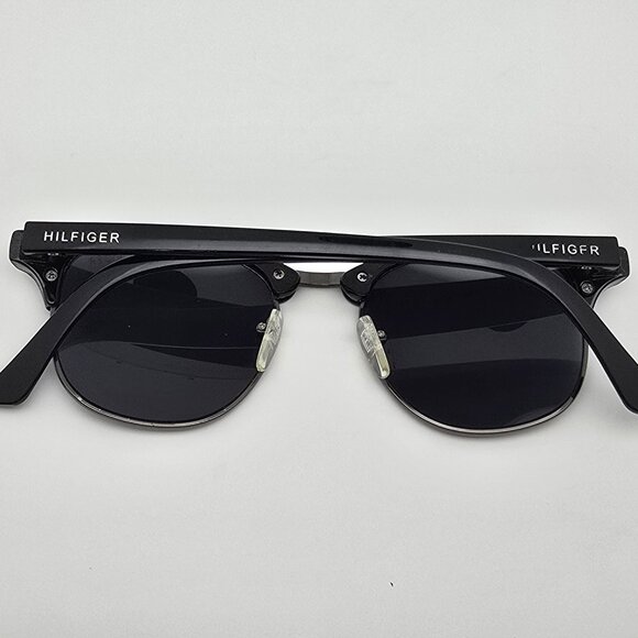 *SOLD*Tommy Hilfiger Bryan MP OU107 Black Frame Grey Lens Sunglasses w Case 50mm - Picture 10 of 15